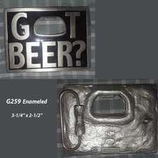 BERGAMOT GOT BEER BUCKLE - G-259 Enameled 