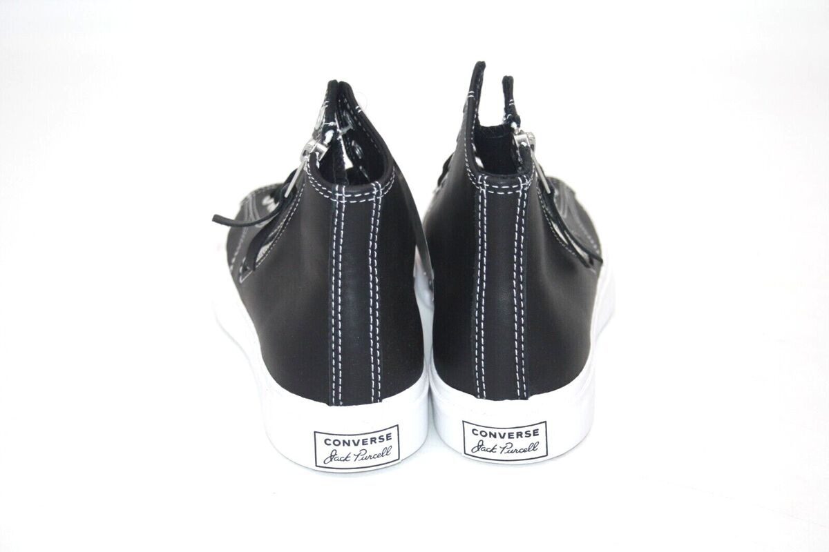 UNISEX CONVERSE JACK PURCELL ZIP HIGH BLACK/WHITE 167327C UNISEX CONVERSE JACK PURCELL ZIP HIGH BLACK/WHITE 167327C