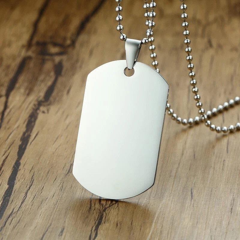 Stainless steel dog tag pendant cheap