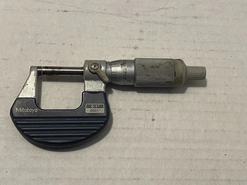 Mitutoyo 102-717 Series 102 Mechanical Ratchet-Thimble Micrometer, 0 to 1", SAE