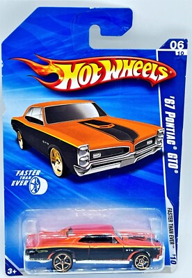 Hot Wheels 2010 Faster Than Ever '67 PONTIAC GTO - Orange/Black