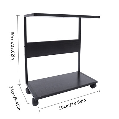 2-Tier CPU Holder Cart Under Desk Computer Tower Stand Mobile PC Tower Stand NEW