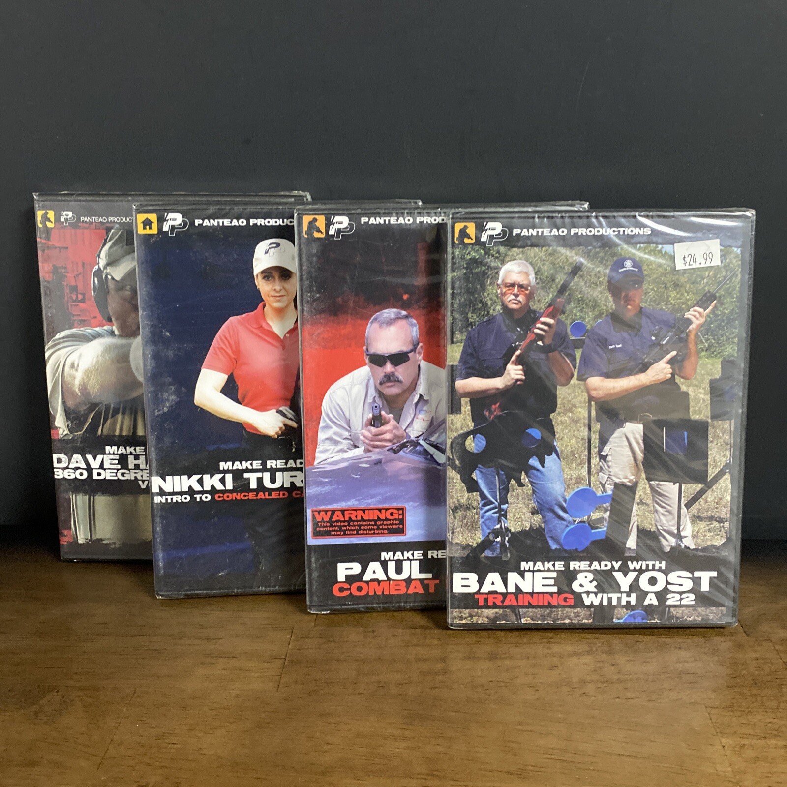 Panteao 4 DVD Lot Concealed Carry Combative Pistolcraft Essentials