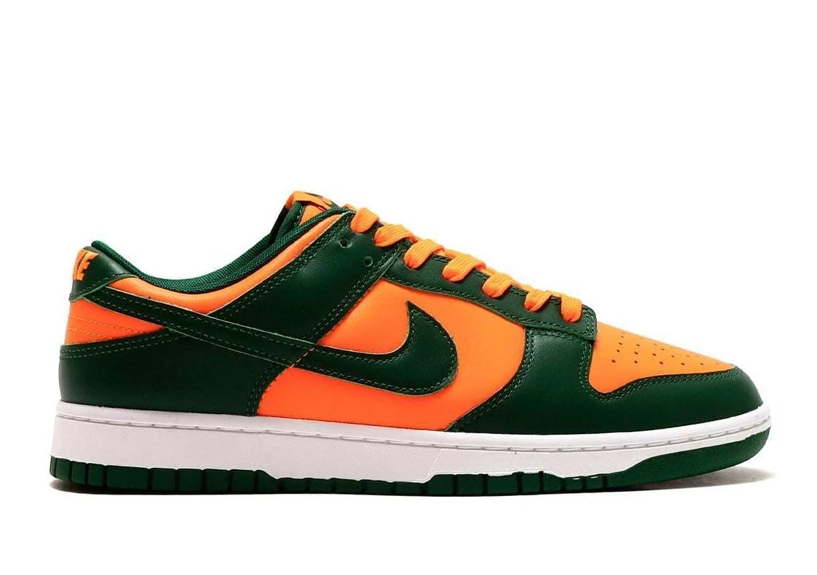 Nike SB Dunk Low Total Orange Green Black Shoes Sneakers - Praise