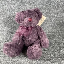 Russ Bearberry Bears From the Past Plush Purple Teddy Bear Stuffed Animal 6