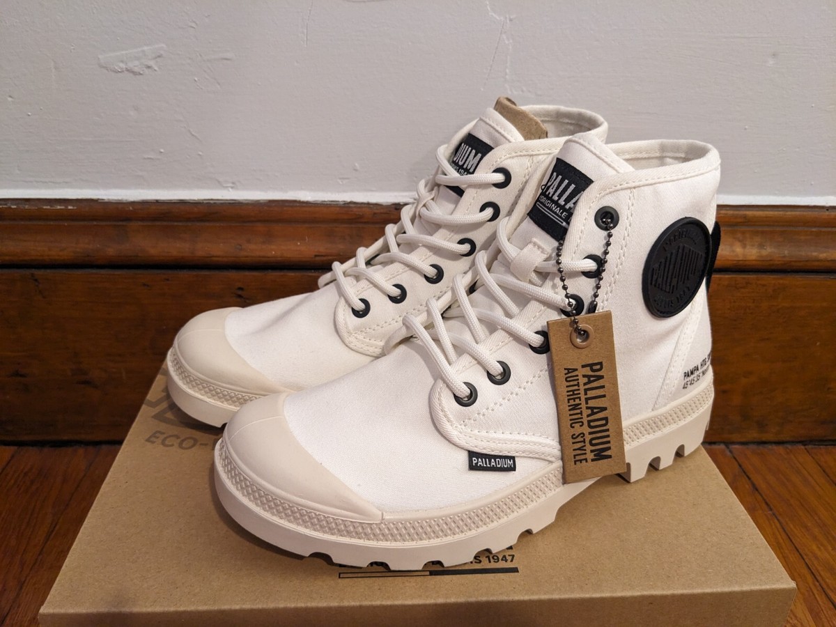 Palladium Pampa Hi Canvas Lightweight Sneaker Inspired Boots Palladium Pampa Hi Organic | Dusky Green | US Stockists main image 3