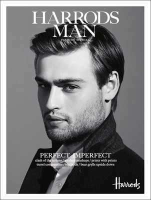 HARRODS MAN MAGAZINE Catalogue A/W 2014, Douglas Booth Bear Grylls NEW