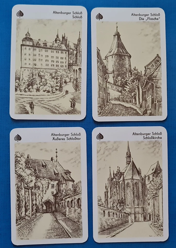 Auténtico castillo de Skatstadt Altenburg 1995 cuarteto cartas Alemania Foto 3 de 4