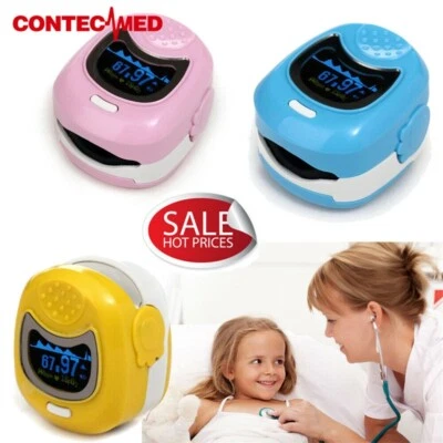 CONTEC Pediatric Child Pulse Oximeter KIDS Infant Baby Blood Oxygen Monitor SPO2 PR