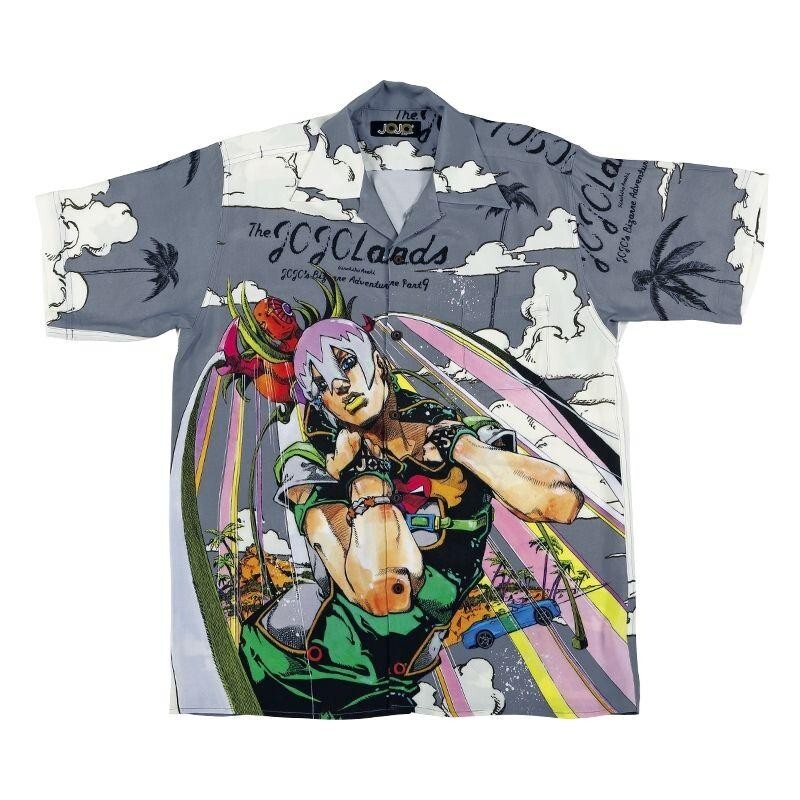 Jojo Jojolands Special Aloha Shirt Pains Gray size L | eBay