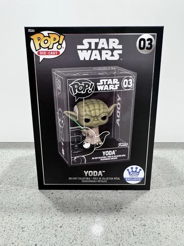 Funko Pop! Exclusive Die-Cast Yoda w/ Lightsaber #03 Common - Star Wars