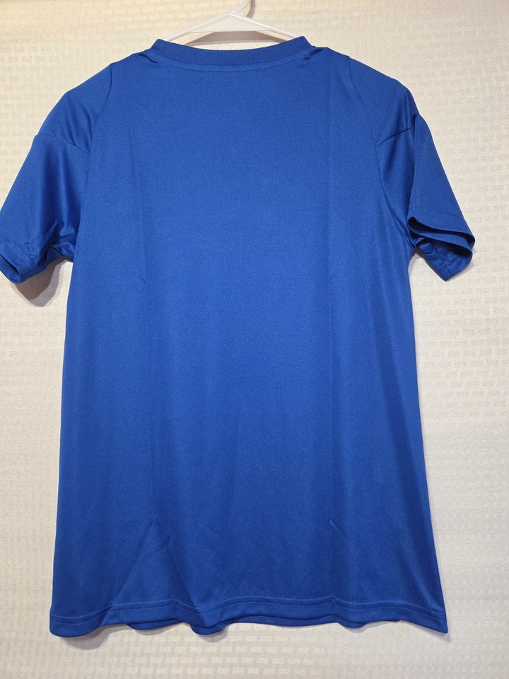 Camiseta de fútbol Adidas para mujer Tiro 24 AEROREADY equipo pequeño azul real blanca nueva con etiquetas Foto 2 de 4