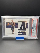 2019-20 Panini Encased - Substantial Swatches Zion Williamson #SR-ZWL - PSA 9