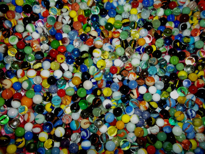 Marbles  Lot of 21 lbs - 1,900 Pieces - Assorted