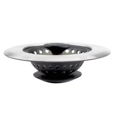 Silicone Sink Strainer with Stopper: Black, Stainless Steel, Kitchen Drain Plug