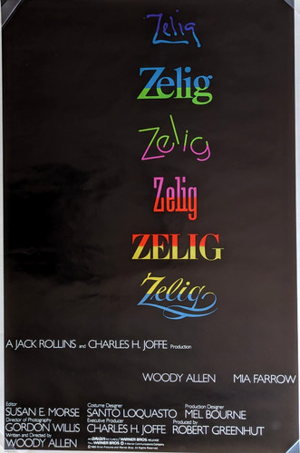 Zelig, US one sheet original '83 movie poster, rolled, 27'' x 41'', NSS 830119
