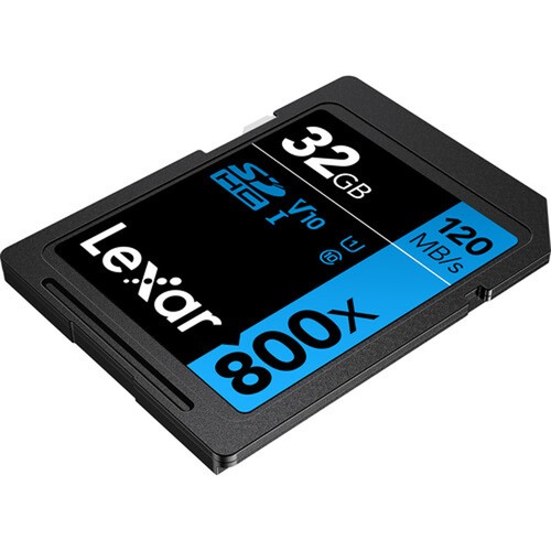 Lexar 32GB High-Performance 800x UHS-I SDHC Memory Card BLUE Series - (2-Pack) - Afbeelding 6 van 7