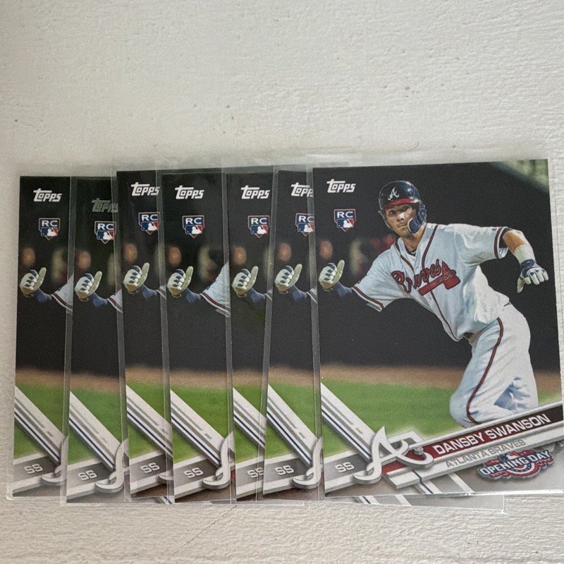 Dansby Swanson Atlanta Braves Topps/Bowman Rookie Card Lot -  10 Cards - Cubs