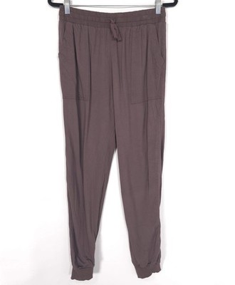 Splendid Women s Pants SMALL Jogger Rayon Mocha Brown 1423666