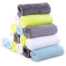 Ultra-Soft Baby Washcloths, 16 Pack - 9" by 9", Gentle on Sensitive Skin for ...