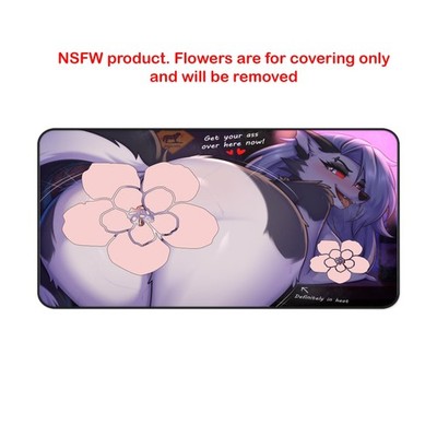 Yeah Im In Heat Loona Helluva Boss Mouse Pad   Anime Wolf Girl Gaming Desk Mat
