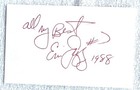 9 MLB Umpires Autographed Index Cards - 8 are deceased — photo 2