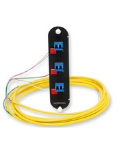 CORNING CCH-CP06-A9-P03RH, LC, DUPLEX, UPC, 6F, SINGLEMODE