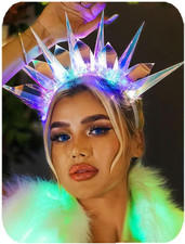Light up Headband Led Headbands Glow Crown Headpiece Rave Hair Accessories