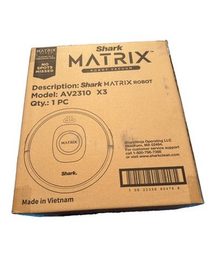 Shark Matrix AV2310 Robot Vacuum Cleaner Smart Mapping Self-Cleaning