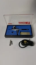 Mark 1 Air Force Professional Airbrush Kit W/ Container & Extras 1990s As Is