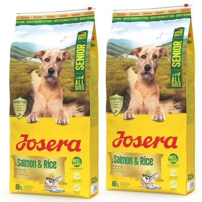JOSERA PETFOOD GMBH 2 x 12,5 kg Josera A/S Senior Salmon & Rice Trockenfutter Hund (SeniorPlus)