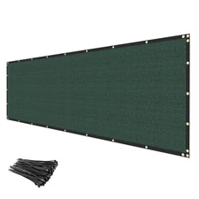 Privacy Fence Screen 5' x 20' Fencing Cover Heavy Duty Mesh Windscreen Cloth ...