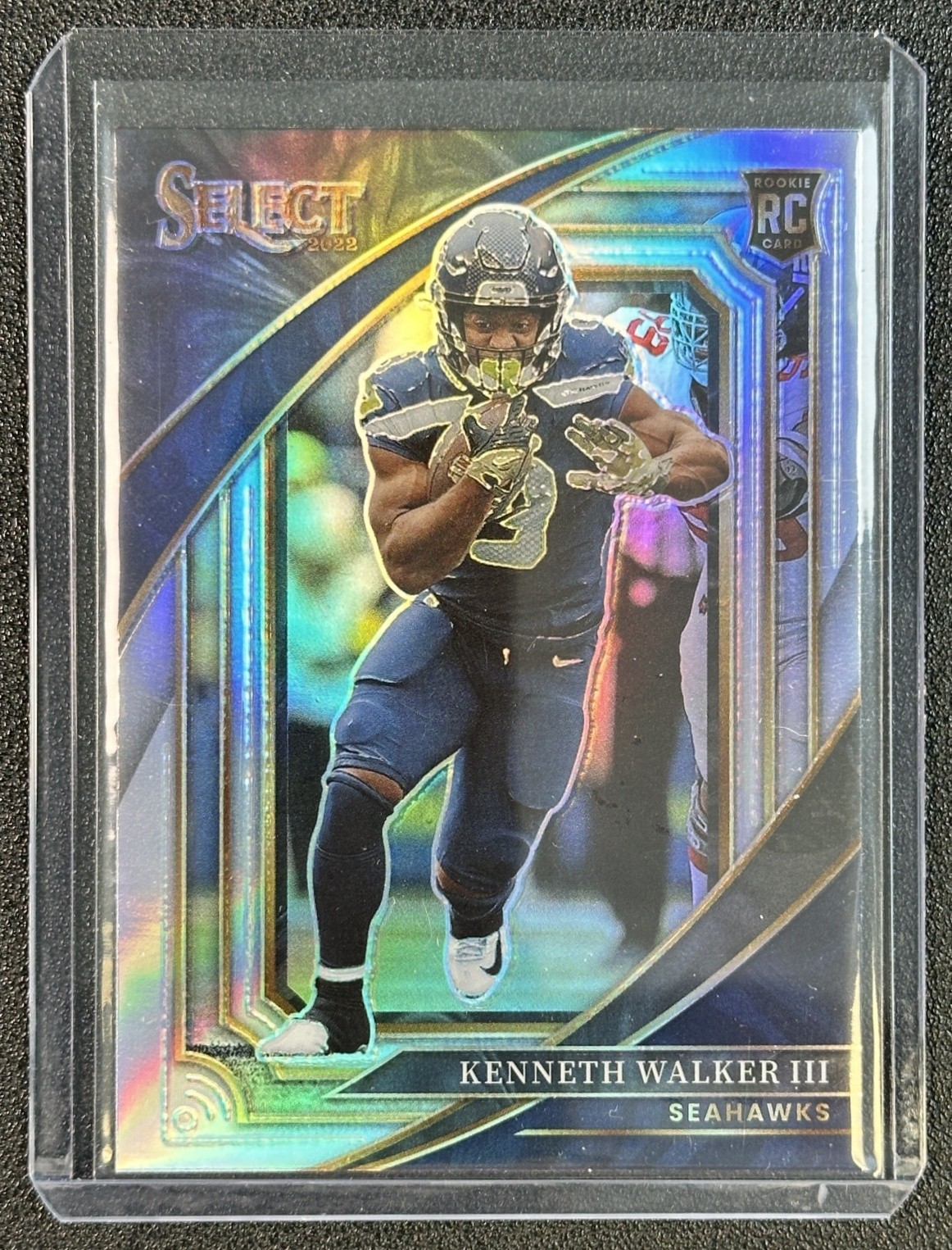 KENNETH WALKER III 2022 PANINI SELECT #388 ROOKIE SILVER PRIZM RC SUITE SEAHAWKS
