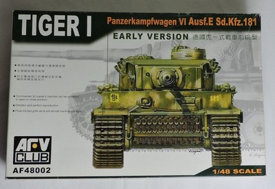 AFV Club 1/48 Tiger I Panzerkampfwagen VI Ausf.E Open Box Parts Sealed Free Ship