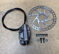 Vintage Hayes Cable Actuated Hydraulic Disc Brake Caliper & Rotor RARE