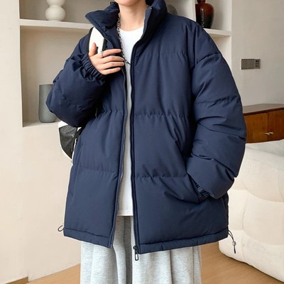 Youthful Fashion Oversized Parka Coats Men Korean Winter Cotton Padded Jacket Th