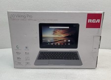 New Open RCA 10 Viking Pro Laptop Tablet Detachable Keyboard 32GB Storage 10in