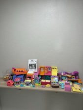 Vintage 2000s Polly Pocket Playhouses, Plane, Dolls /Figure Accessories