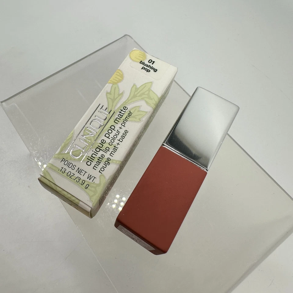 Clinique Pop Matte Lip Colour + Primer 01 Blushing Pop Shade 0.13 Oz - Image 2 of 4