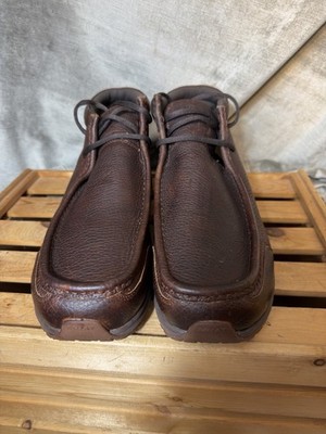 Ariat Spitfire Men's Western Brown Moc Toe Hightop Shoe. Size 14D