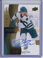 2023-24 Upper Deck Premier Rookie GOLD #115 Henry Thrun /35 - San Jose Sharks