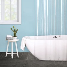 36x72 Clear PEVA Shower Curtain Liner, Waterproof for RV or Home with 3 Magnets