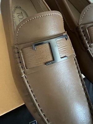 Tod s New Men s T Buckle Gommino Loafers Shoes 8
