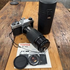 Pentax K1000 35mm SLR Film Camera with 70-210mm Zoom Lens Kit - AS IS