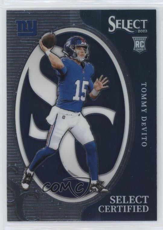 2023 Panini Select Select Certified Rookies Tommy DeVito #CRO-TDE 2l4