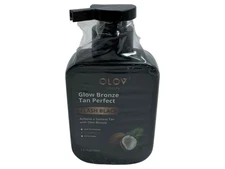 Olov Beauty Glow Bronze Tan 5.07 Oz Sunless Tanning Lotion damaged top