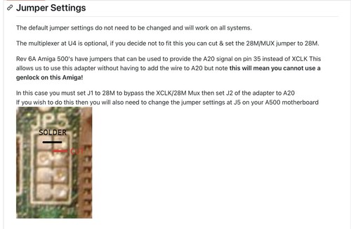 Amiga 500/2000 2mb chip ram adapter Black. Agnus NOT Included. New! - 第 5/7 張圖片