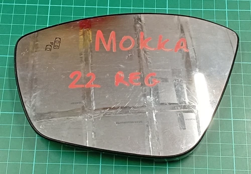 Genuine Vauxhall Opel 2022 Mokka Left Door Mirror Glass lane warning Untested