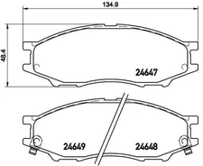 Brembo P 56 083 Brake Pad Set, Disc Brake for Nissan Nissan (DFAC)