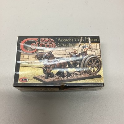 i-KORE CELTOS aubrecs two horsed chariot metal miniature NIB ng71821